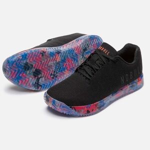 NoBull black wildflower size 11 women’s trainers, men’s 9.5 like new